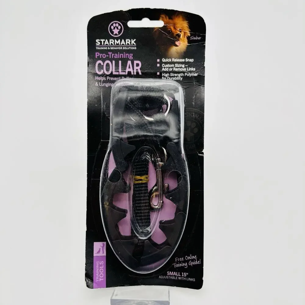 Starmark Pro-Training Dog Collar Black 15-in Small. New In Packaging.